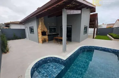 Casa moderna a 200m do mar em bairro residencial à venda - jardim mar e sol - peruíbe/sp