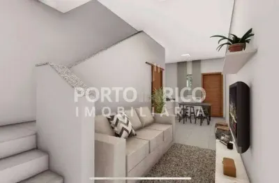 Sobrado na planta  2 quartos, bairro centro, araquari-sc