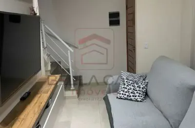 Sobrado  em  condominio  - vila industrial - 2 dormitórios - suíte- vaga - quintal e churrasqueira