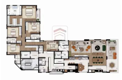 Apartamento para locação- 1 por andar - novo- 4 suítes - 5 vagas - deposito