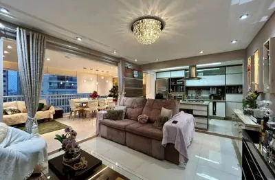 137m² - 3 suítes, andar alto, face norte, terraço gourmet integrado com a sala, 2 vagas fixas, lazer