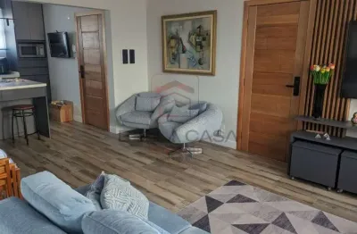 95 m² - lindo apartamento reformado - 2 quartos, sala ampliada, cozinha americana, 1 vaga