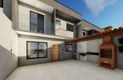 Sobrado novo à venda na Vila Alpina, com 2 suítes e 2 vagas de garagem