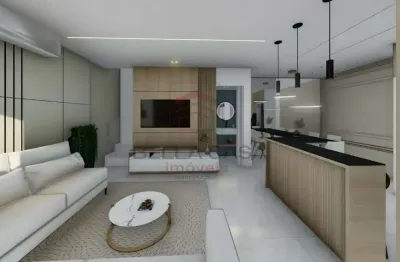 Sobrado novo à venda na vila alpina, com 2 suítes e 2 vagas de garagem