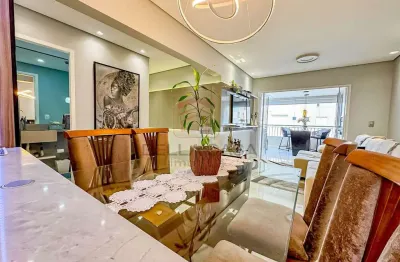 Apartamento a venda com 3 dormitórios - 1 suíte - 2 vagas - varanda gourmet  todo mobiliado