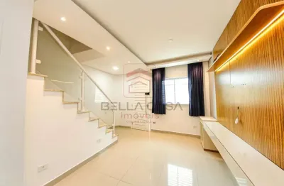 Casa de condomínio á venda - 70 m² - 2 suítes - 2 vagas fixas - com varanda gourmet