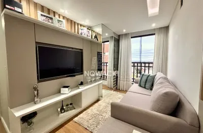 Apartamento face norte com 2 dormitórios e 1 vaga de garagem no novo mundo!