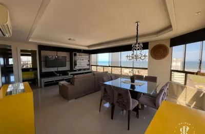 Cobertura 4 dormitórios, suíte master e vista mar e rio na praia de tramandaí/rs