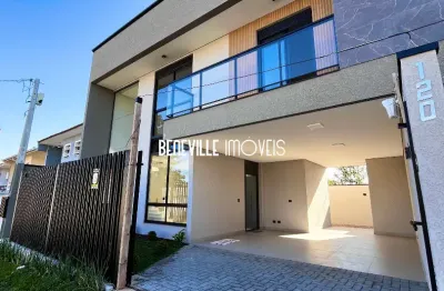 Sobrado com 3 suites a venda no cidade jardim em sao jose dos pinhais alto padrão