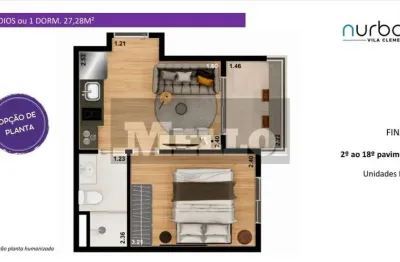 Apartamento à venda na rua doutor diogo de faria, --, vila clementino, são paulo, 2023 m2 por r$ 364.000