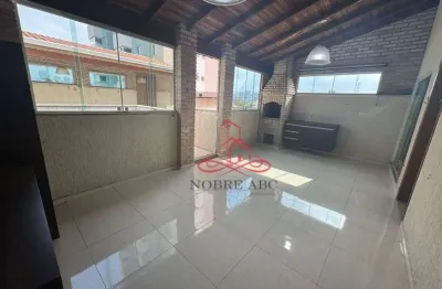 Cobertura com 3 dormitórios à venda, 76 m² por r$ 710.000,00 - vila valparaíso - santo andré/sp
