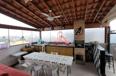 Cobertura com 2 dormitórios à venda, 94 m² por r$ 389.000,00 - vila tibiriçá - santo andré/sp