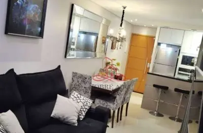 Apartamento com 2 dormitórios à venda, 56 m² por r$ 460.000,00 - vila valparaíso - santo andré/sp