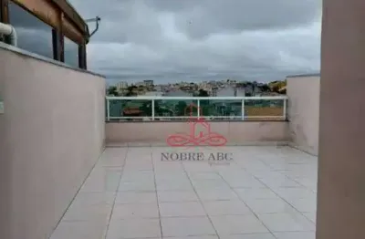 Cobertura com 2 dormitórios à venda, 110 m² por r$ 510.000,00 - vila linda - santo andré/sp