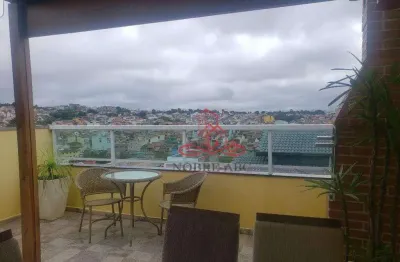 Cobertura com 3 dormitórios à venda, 49 m² por r$ 375.000,00 - jardim alvorada - santo andré/sp