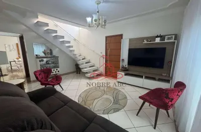 Sobrado com 3 dormitórios à venda, 145 m² por r$ 890.000,00 - vila alzira - santo andré/sp