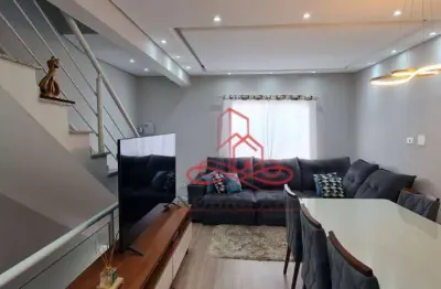 Sobrado com 2 dormitórios à venda, 114 m² por r$ 552.000,00 - parque novo oratório - santo andré/sp