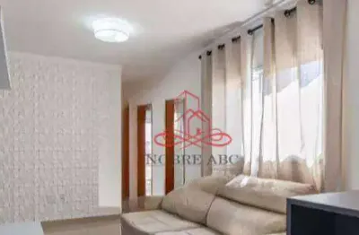 Cobertura com 2 dormitórios, 110 m² - venda por r$ 500.000,00 ou aluguel por r$ 3.526,00/mês - jardim bela vista - santo andré/sp