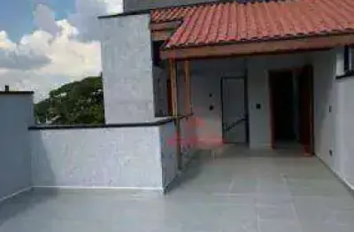 Cobertura com 2 dormitórios à venda, 50 m² por r$ 450.000,00 - jardim silvana - santo andré/sp
