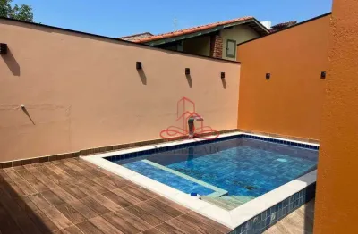 Sobrado com 3 dormitórios à venda, 126 m² por r$ 730.000 - jardim suarão - itanhaém/sp