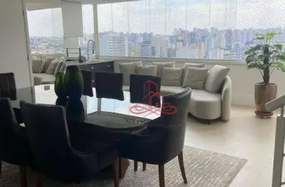Cobertura com 3 dormitórios para alugar, 227 m² por r$ 12.775,00/mês - centro - santo andré/sp
