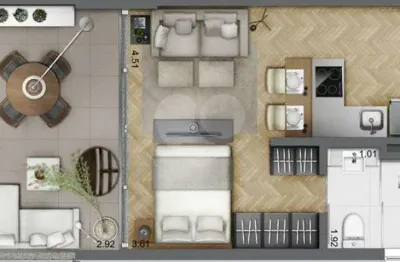 Apartamento com 1 quarto à venda na Rua Ministro Jesuíno Cardoso, --, Itaim Bibi, São Paulo