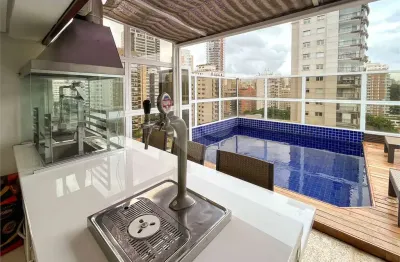 Cobertura duplex em moema pássaros à venda – 3 suítes 4 vagas – 373m² – vista para o parque ibirapuera