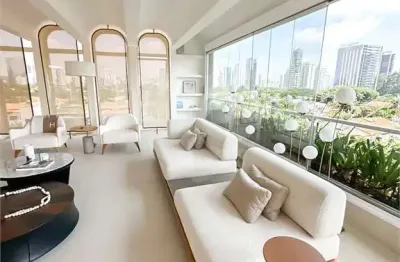 Apartamento para venda ,vila cordeiro,  346 m² de área útil. mobiliado 4 suítes 4 vagas