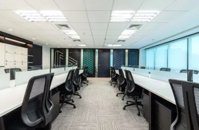 Escritório totalmente mobiliado no coração da vila olímpia