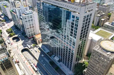 Laje corporativa, em vão livre, com 1.025m² na av. paulista, 50 m da estação consolação.