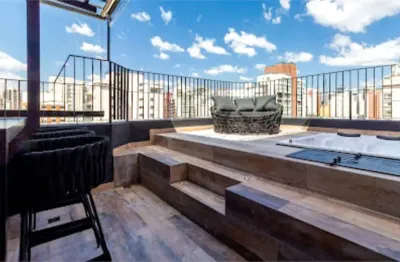 Cobertura em perdizes mobiliada e reformada de 130 m2,  2 quartos 2 vagas