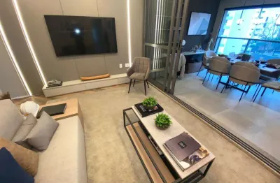 Apartamento para venda no brooklin com 2 suítes, terraço, lavabo e vaga de garagem