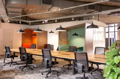 Laje corporativa a venda totalmente mobiliada, decorada e equipada.