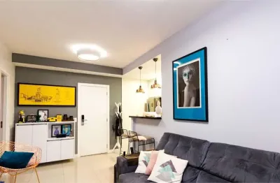 Apartamento de 1dormitório, 1 wc social , varanda gourmet e lazer completo.