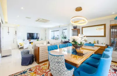 Cobertura de 221m² com vista deslumbrante em moema pássaros – 3 suítes, 3 vagas, piscina e churrasqueira.
