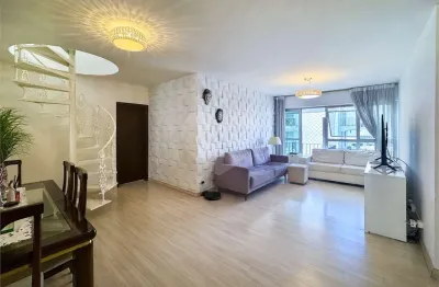 Cobertura duplex 4 dormitórios 1 suite, 2 vagas, 216 m², fora da rota dos aviões, em moema índios.