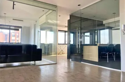 Sala comercial moderna com 05 ambientes em ponto nobre em higienópolis