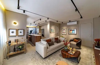 Alto padrão no itaim! apartamento 100m² 2 suites, 1 vaga, reformado e mobiliado. prédio com lazer
