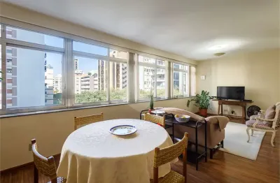 Higienópolis, próximo ao parque buenos aires, 125 m², 1 vaga demarcada, 2 quartos, dep. empr.