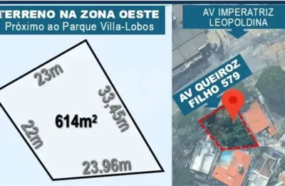 Terreno à venda na Avenida Queiroz Filho, --, Vila Leopoldina, São Paulo