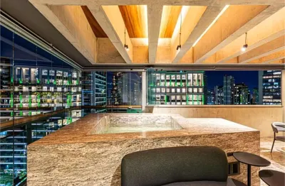 Cobertura vila nova conceição de 140m2 2 suites 2 vagas. reformado e mobiliado