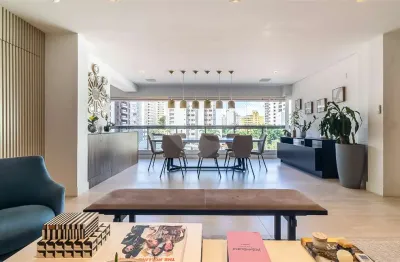 Apartamento tipo para venda em moema índios com 3 quartos, sendo 3 suítes, 158m²