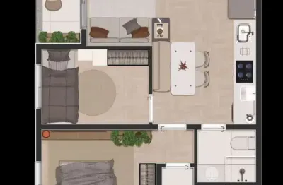 Apartamento com 2 quartos à venda no Jardim do Rio Cotia, Cotia 