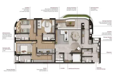 Apartamento com 4 quartos à venda no Alphaville, Barueri 