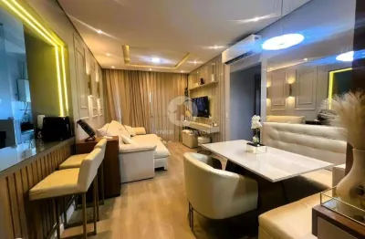 Apartamento 2 quartos sendo 1 suíte porteira fechada varanda gormet luxo na ponta da praia - santos