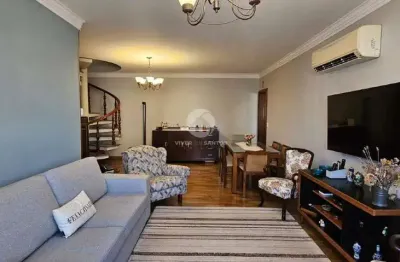Cobertura à venda, 3 quartos, 2 suítes, 3 vagas, ponta da praia - santos/sp