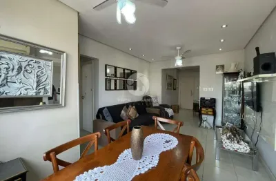 Apartamento à venda no boqueirão, santos – 2 quartos, 2 banheiros, sala 2 ambientes, elevador e vaga de garagem