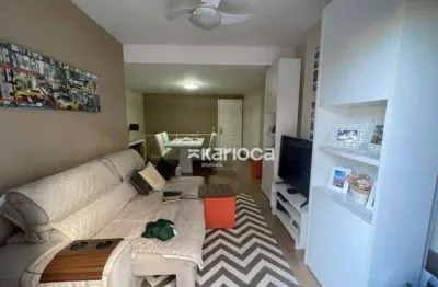 Apartamento duplex com 3 dormitórios à venda, 101 m² por r$ 760.000 -  rua abraão - tijuca - rio de janeiro/rj