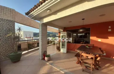 Cobertura com 2 dormitórios à venda, 204 m² por r$ 1.250.000 -   rua fortunato de brito - freguesia de jacarepaguá - rio de janeiro/rj