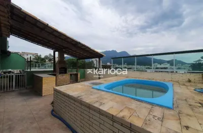 Cobertura com 5 dormitórios à venda, 261 m² por r$ 890.000,00 - freguesia de jacarepaguá - rio de janeiro/rj